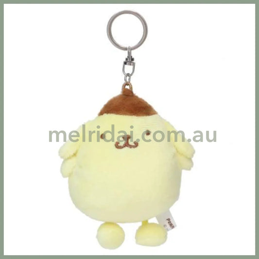 Sanrio | Keychain Mascot Holder Pompom Purin 12Cm×5.5Cm×4.8Cm (Hanging Legs Series)