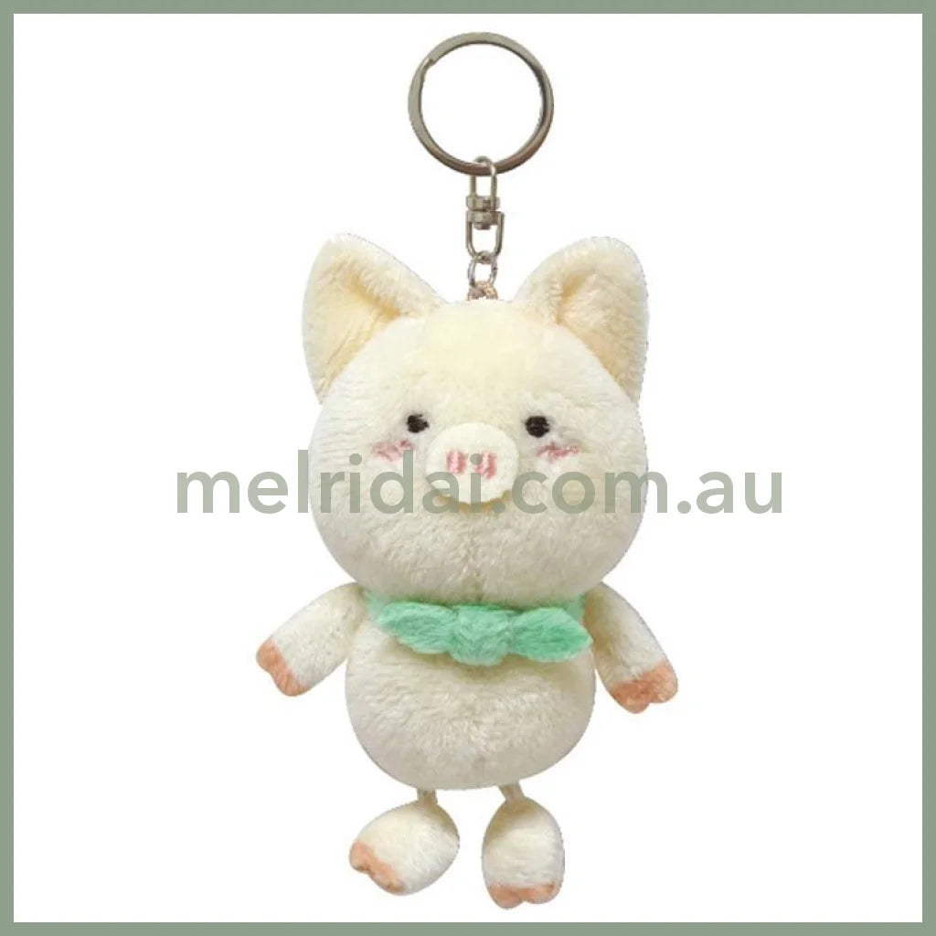Sanrio | Keychain Mascot Holder Zashikibuta 12Cm×5.5Cm×4.8Cm (Hanging Legs Series)