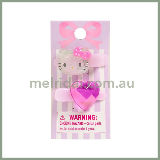 SANRIO | Kids Mini Hair Clip set 4.5 x 6.9 x 8.5cm (Hello Kitty)