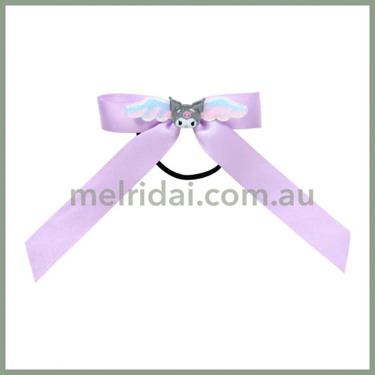 SANRIO | Kids Ribbon Hair Rubber Hair Tie 16.1 x 10.4 x 1.5cm (Kuromi)