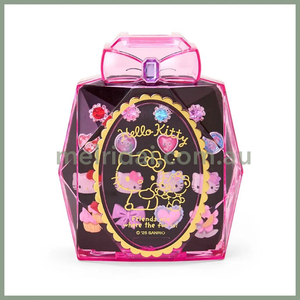 SANRIO | Kids Ring Set Characters Set of 16 with a Perfume-shaped Case (Hello Kitty)