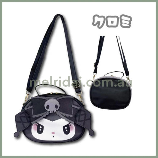 SANRIO | Kuromi 2-Way Handbag Shoulder Bag 220 x 165 x 80mm (Meroclo)