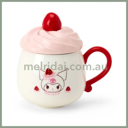 【Pre-order】SANRIO | Kuromi 3D Porcelain Mug 135×90×135mm (Strawberry Shortcake)