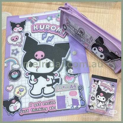 SANRIO | Kuromi A4 Pocket File with Top and Side Access 225 x 315 mm