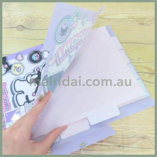 SANRIO | Kuromi A4 Pocket File with Top and Side Access 225 x 315 mm