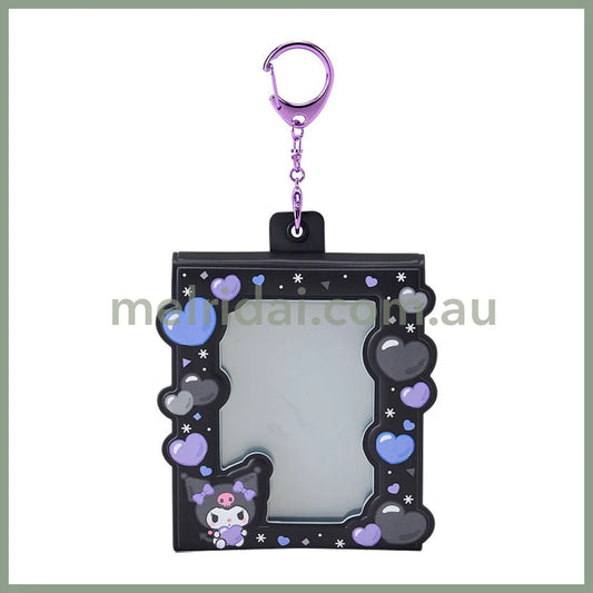 SANRIO | Kuromi Accordion Card Holder Keychain 10×1.3×10.8cm (Enjoy Idol - 8 pockets can store up to 16 cards)