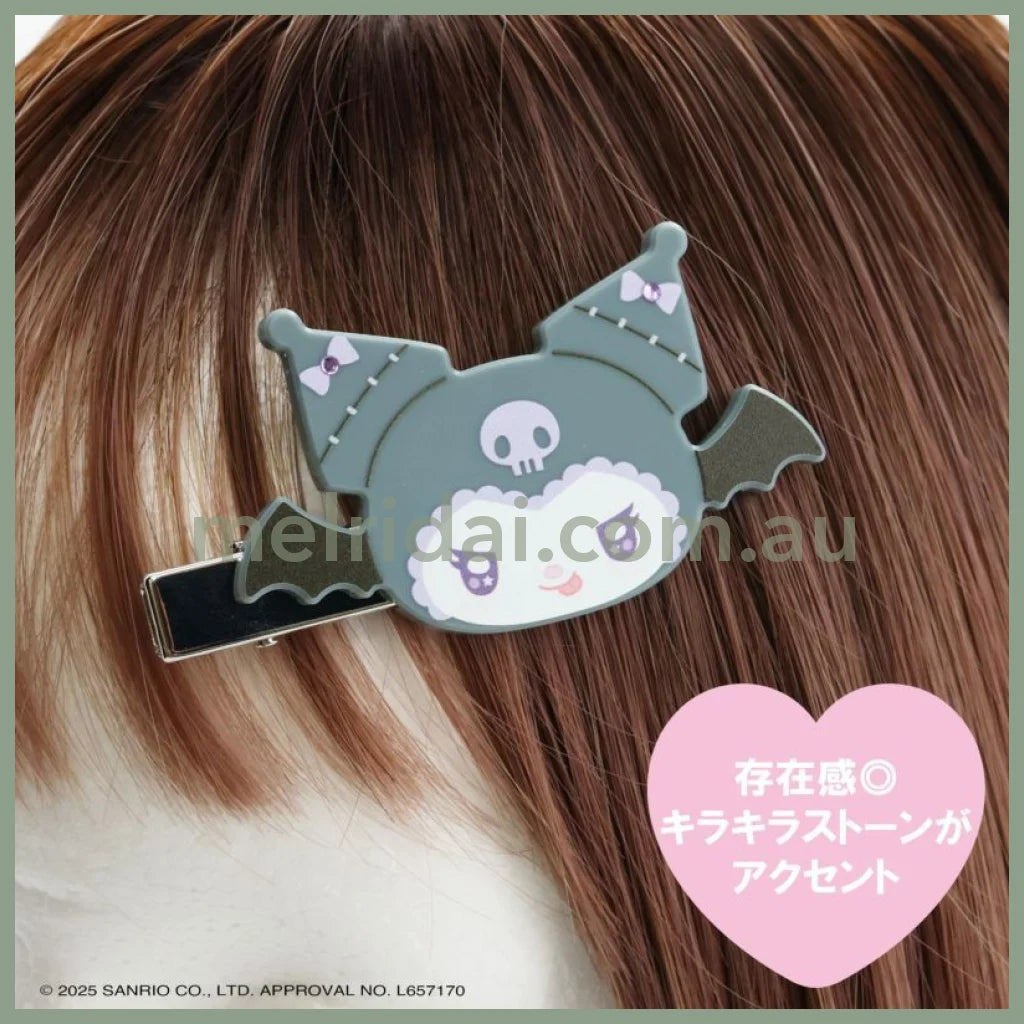SANRIO | Kuromi Acrylic Hair Clip 40×70ｍm (Angel and Little Devil)