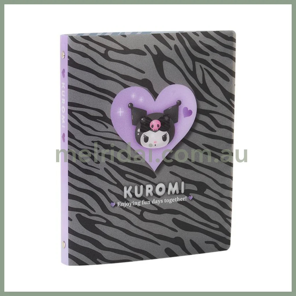 SANRIO | Kuromi B5 26 Hole Binder 220×23×275mm (Monotone Animal)