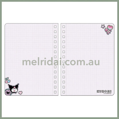 SANRIO | Kuromi B6 Ring Notebook 182×136×8mm