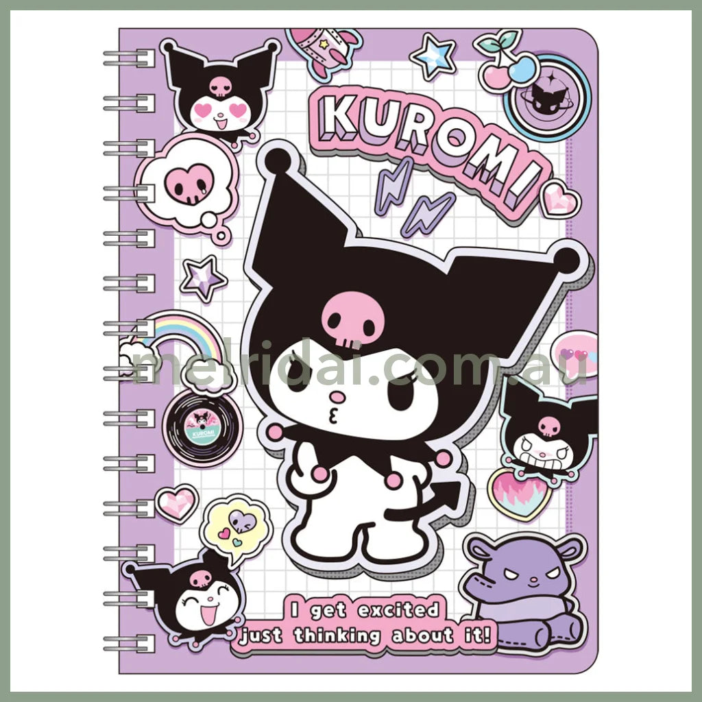 SANRIO | Kuromi B6 Ring Notebook 182×136×8mm