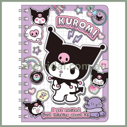 SANRIO | Kuromi B6 Ring Notebook 182×136×8mm