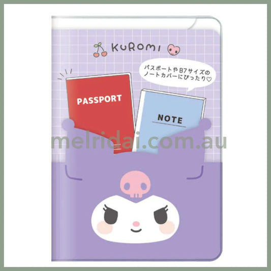 SANRIO | Kuromi B7 Stationery Multi-Case Passport Case Cover with Pocket 136 x 95 x 10cm