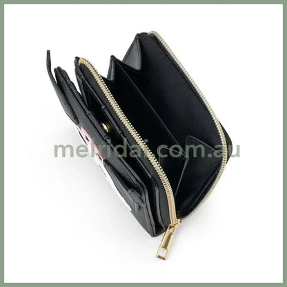 Sanrio | Kuromi Bi-Fold Wallet Face Shape W13.5×D2.5×H9.5Cm