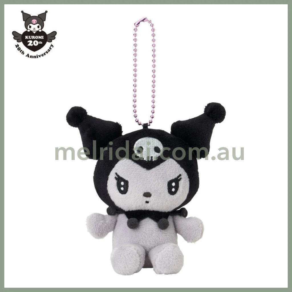 SANRIO | Kuromi Black Mascot Holder Plush Keychain Bag Charm 12cm (20th Collection)