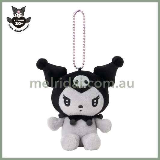 SANRIO | Kuromi Black Mascot Holder Plush Keychain Bag Charm 12cm (20th Collection)