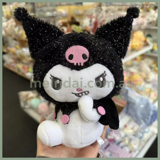 SANRIO | Kuromi - Black Sitting Plush Toy Plush Doll 198×164×112mm (Angel and Devil Serie)