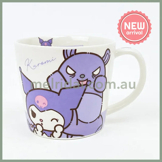SANRIO | Kuromi Ceramic Mug Cup can be used in the microwave and dishwasher 80×Φ88mm (Milk Balloon)