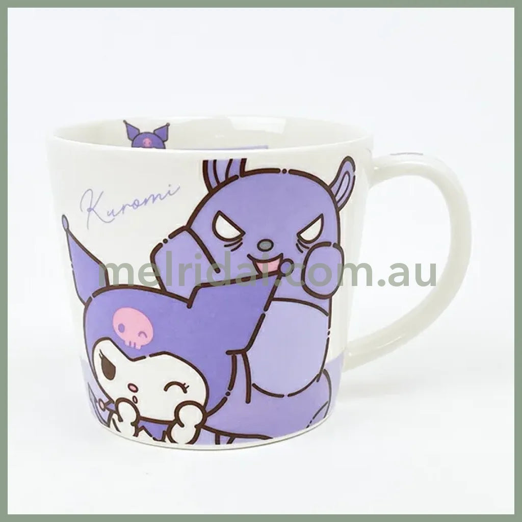 SANRIO | Kuromi Ceramic Mug Cup can be used in the microwave and dishwasher 80×Φ88mm (Milk Balloon)