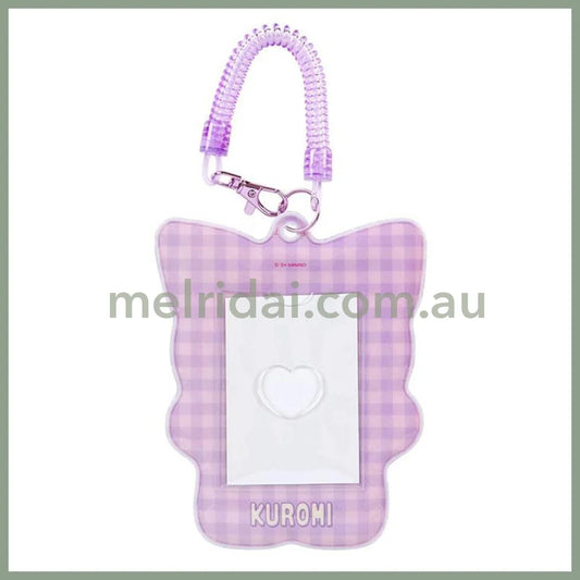 Sanrio | Kuromi Character-Shaped Pass Case Card Holder 2.2 X 15.1 16.8Cm (Pitatto Friends Photo)