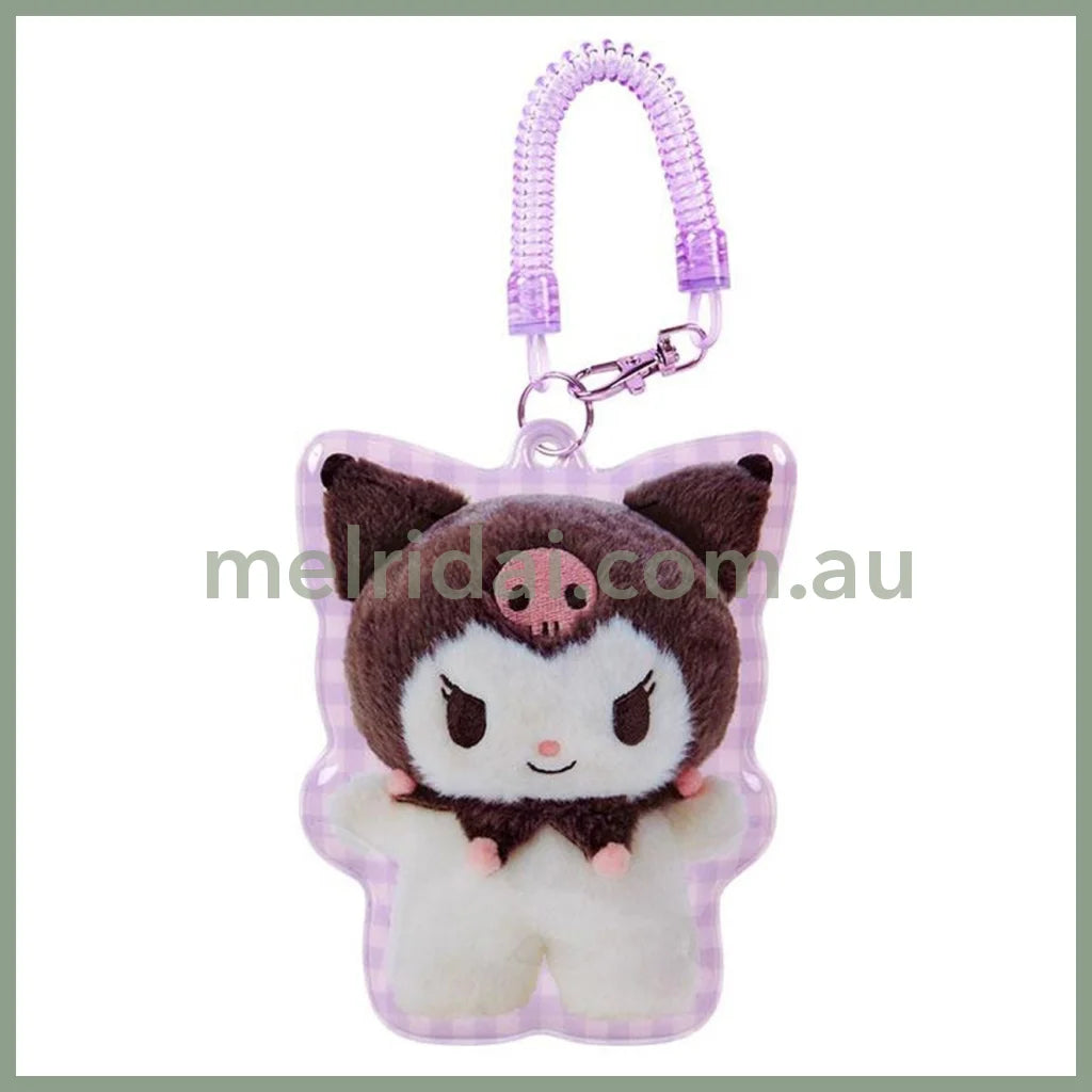 Sanrio | Kuromi Character-Shaped Pass Case Card Holder 2.2 X 15.1 16.8Cm (Pitatto Friends Photo)