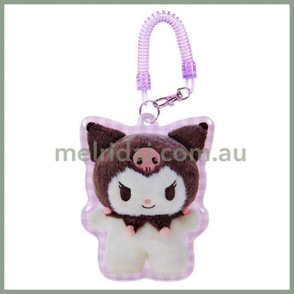 Sanrio | Kuromi Character-Shaped Pass Case Card Holder 2.2 X 15.1 16.8Cm (Pitatto Friends Photo)