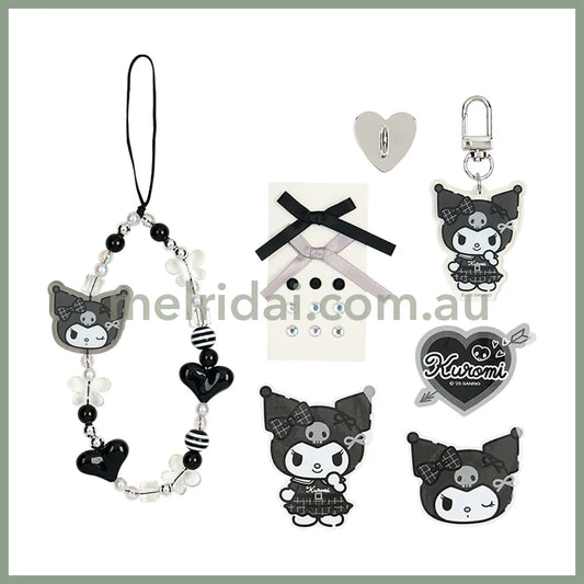 SANRIO | Kuromi Charm Decoration Set Phone Charm 5.5×1×12cm (Monotone)