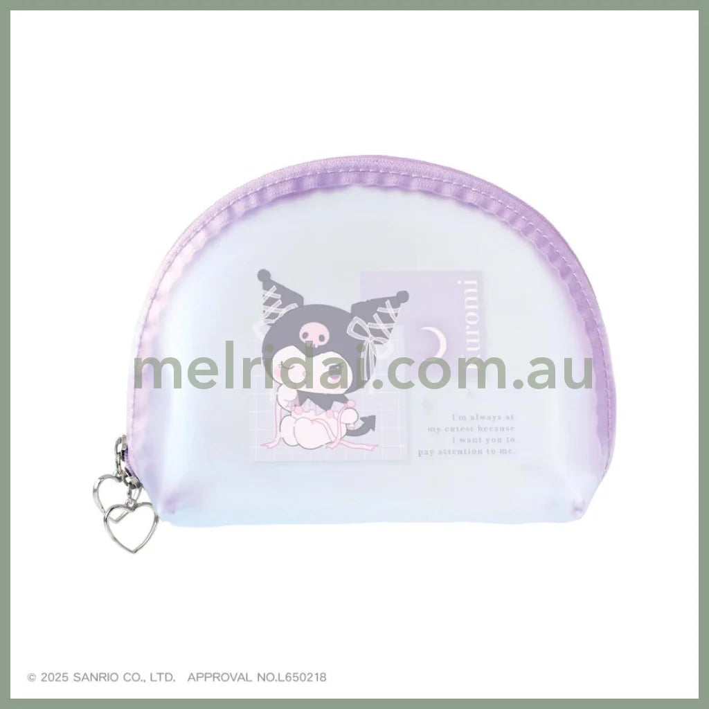 SANRIO | Kuromi Clear Mat Pouch H120×W160×D50mm (Ballet Core)
