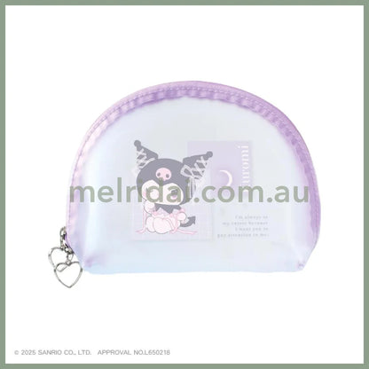 SANRIO | Kuromi Clear Mat Pouch H120×W160×D50mm (Ballet Core)