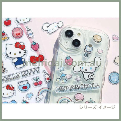 SANRIO | Kuromi Clear Plump 3D Sticker 175×90mm (Peta Mellow)