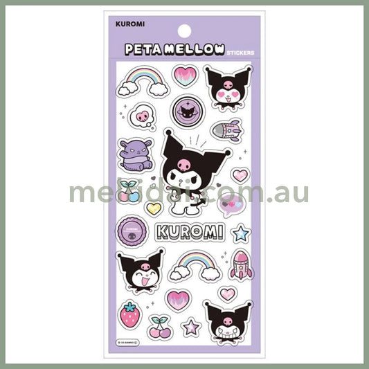 SANRIO | Kuromi Clear Plump 3D Sticker 175×90mm (Peta Mellow)