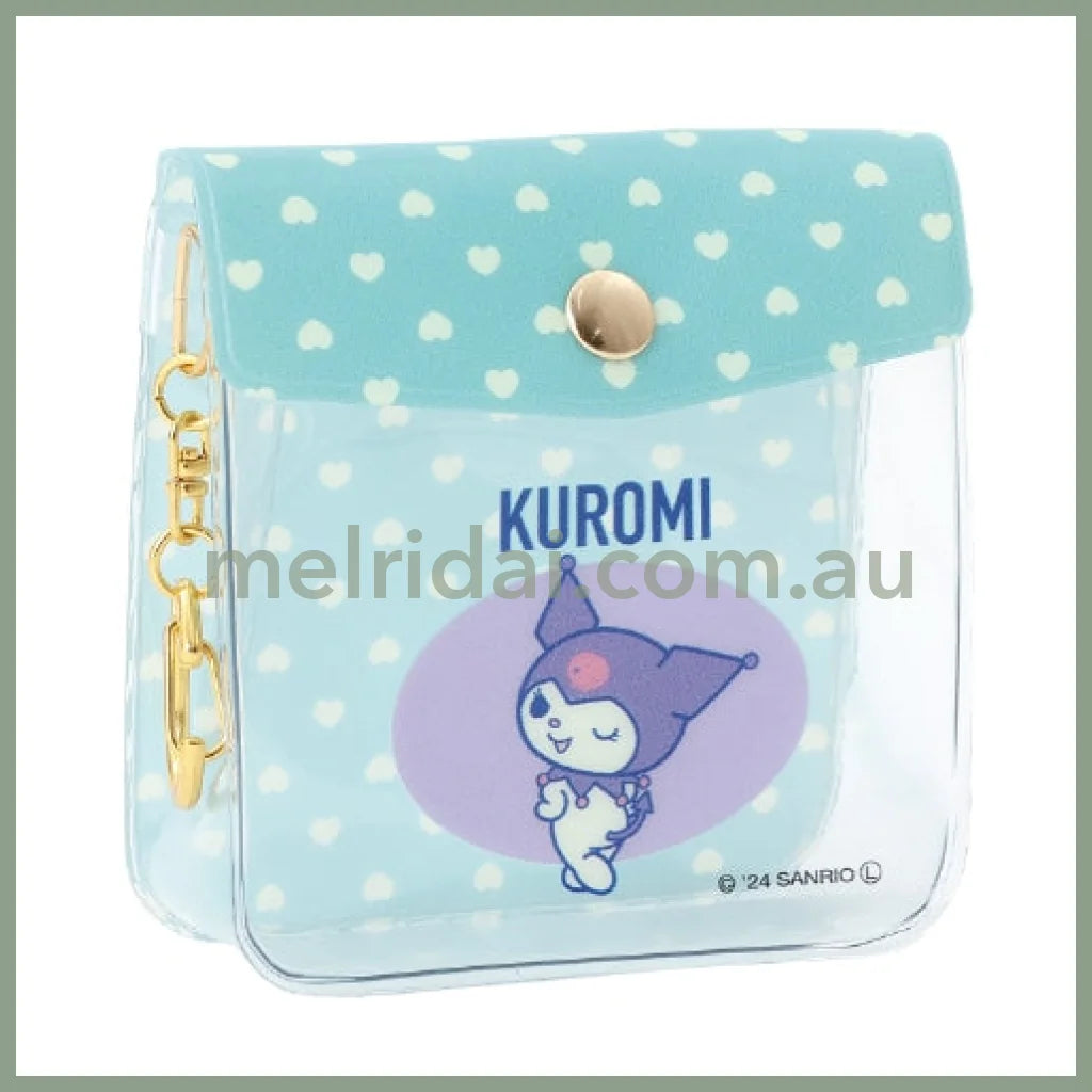 SANRIO | Kuromi Clear Pouch Mini 8.5×3×8.5cm (Vintage)