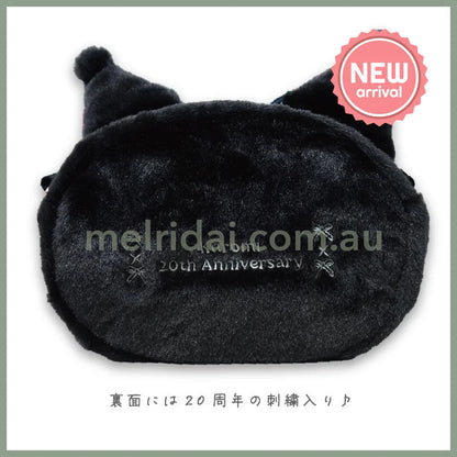 SANRIO | Kuromi Clear Window Pouch 15×20cm (My Melody 50th Anniversary & Kuromi 20th Anniversary/Black Pink Party)