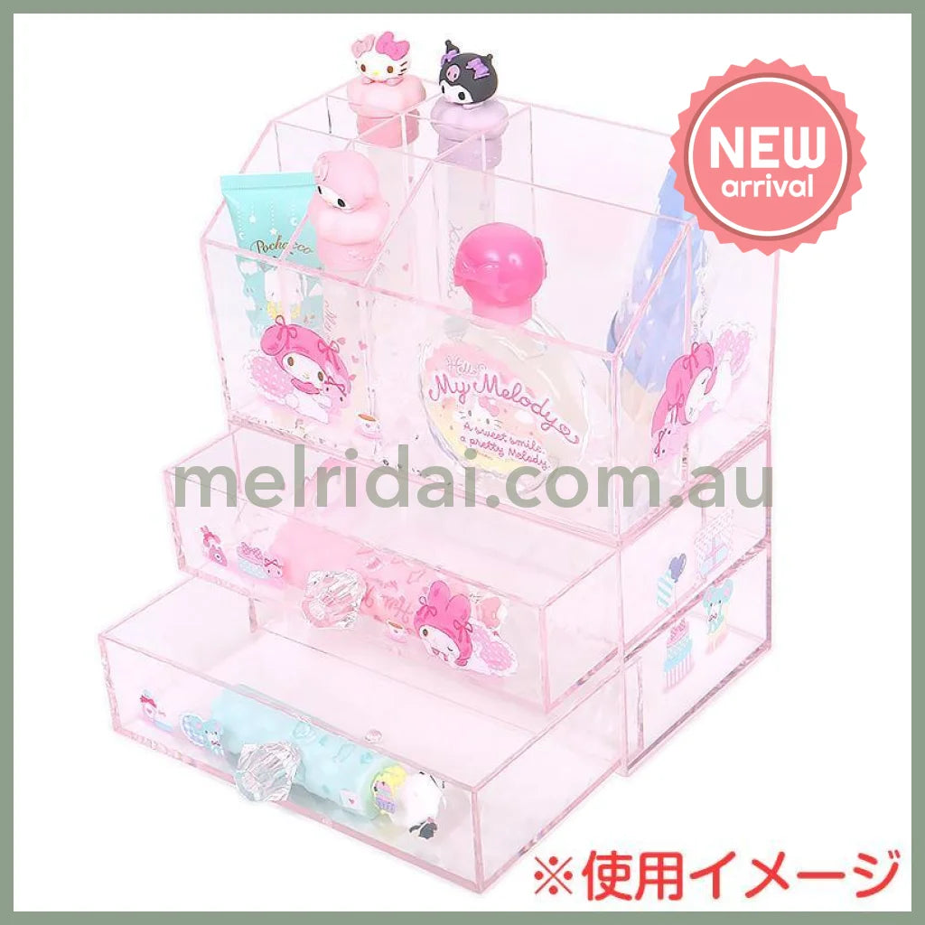 SANRIO | Kuromi Cosmetic Desk Organizer 170×93×100mm (Relaxing)