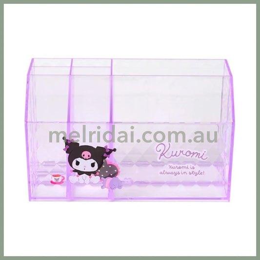 SANRIO | Kuromi Cosmetic Desk Organizer 170×93×100mm (Relaxing)