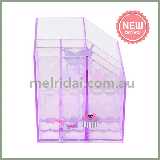 SANRIO | Kuromi Cosmetic Desk Organizer 170×93×100mm (Relaxing)