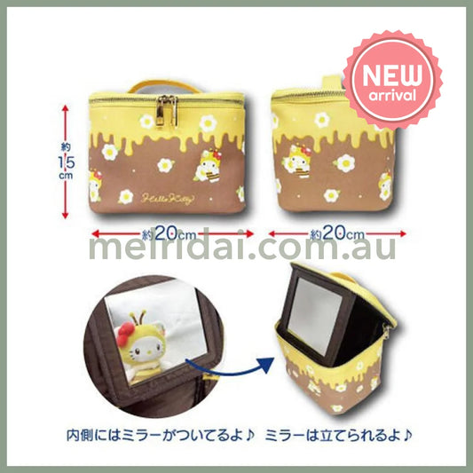 SANRIO | Kuromi Cosmetic Pouch with Mirror 150×200x200mm (Bee)