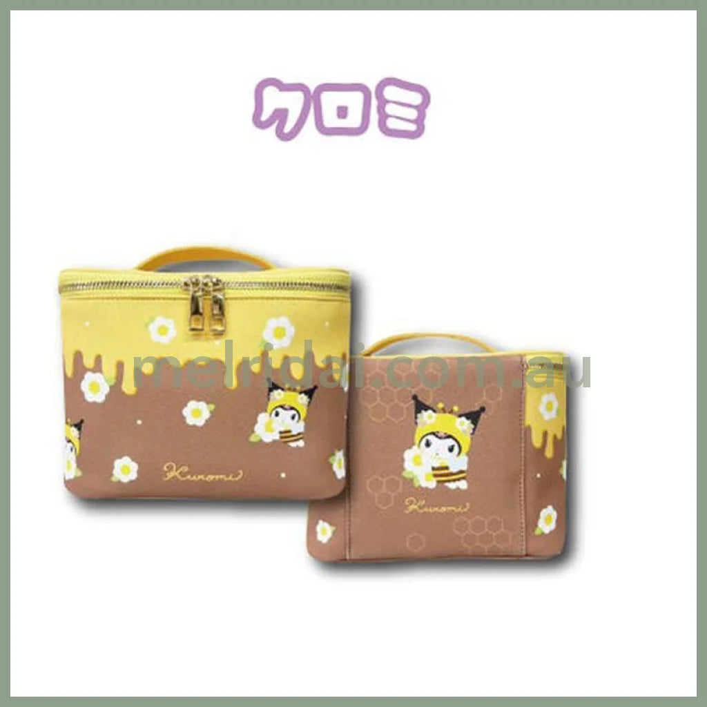 SANRIO | Kuromi Cosmetic Pouch with Mirror 150×200x200mm (Bee)