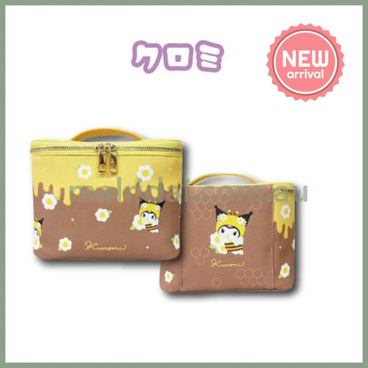 SANRIO | Kuromi Cosmetic Pouch with Mirror 150×200x200mm (Bee)