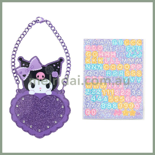 Sanrio | Kuromi Custom Name Board Charm 17 x 10 x 15mm (Academy Kirameki Festival / School Festival)