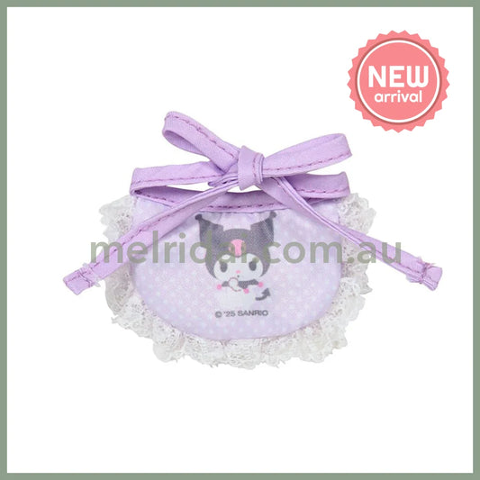 SANRIO | Kuromi Double Sided Dress-up Clothes - S/M 14.2 x 11.5 x 1cm (Pitatto Friends Bib)