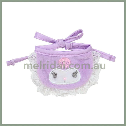 SANRIO | Kuromi Double Sided Dress-up Clothes - S/M 14.2 x 11.5 x 1cm (Pitatto Friends Bib)