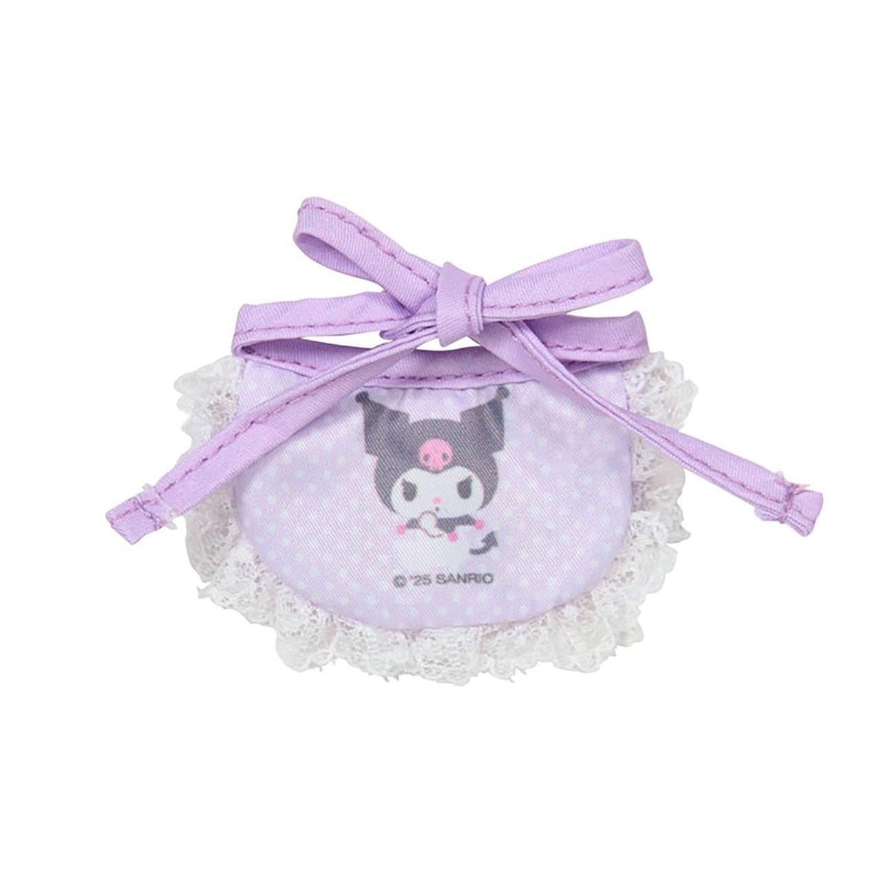 SANRIO | Kuromi Double Sided Dress-up Clothes - S/M 14.2 x 11.5 x 1cm (Pitatto Friends Bib)