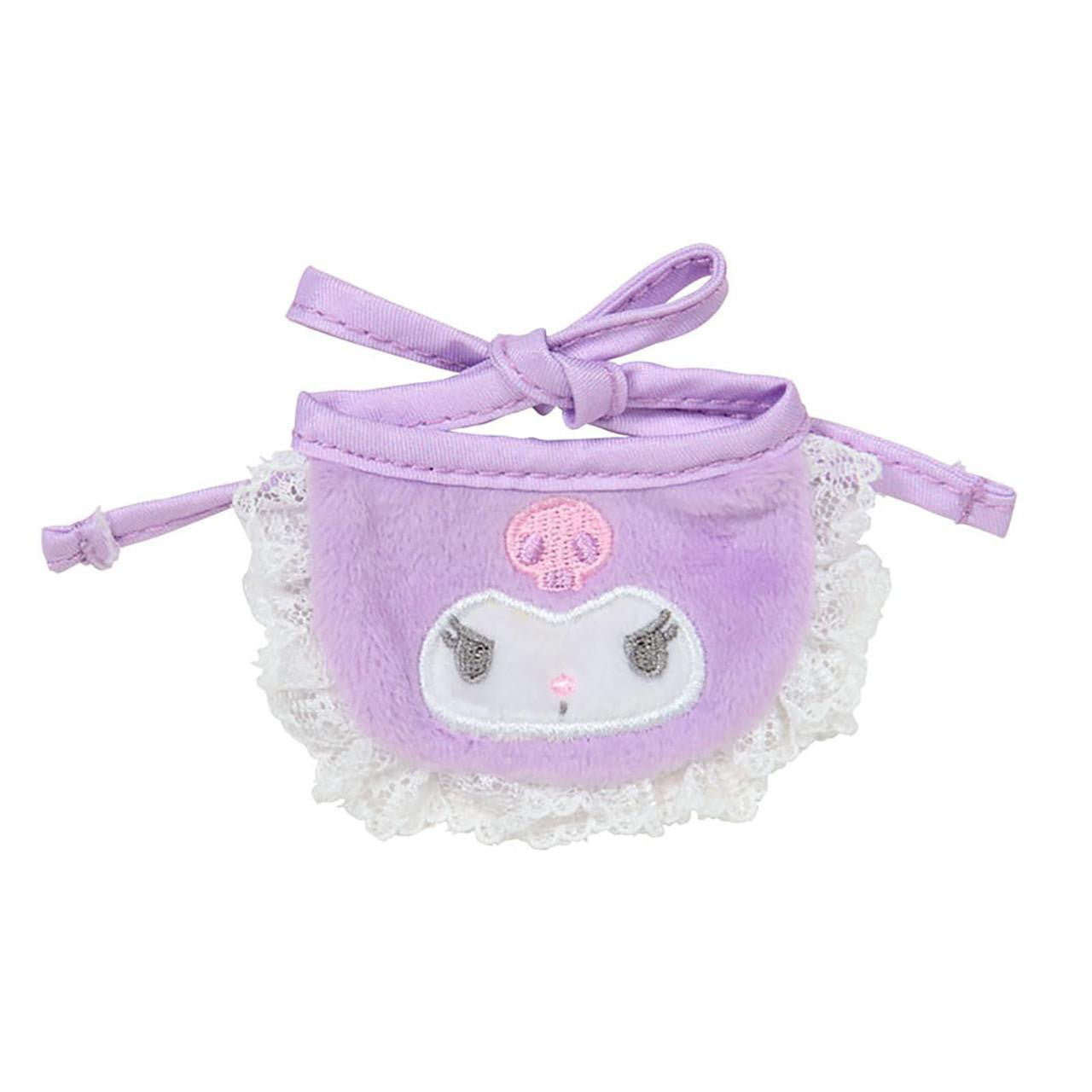 SANRIO | Kuromi Double Sided Dress-up Clothes - S/M 14.2 x 11.5 x 1cm (Pitatto Friends Bib)