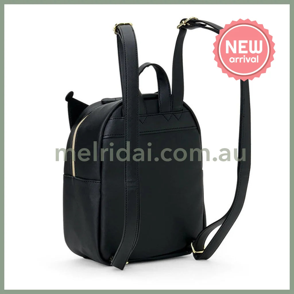 SANRIO | Kuromi Face-Shaped Backpack PU Leather 260 x 220 x 125mm