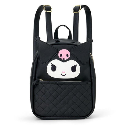 SANRIO | Kuromi Face-Shaped Backpack PU Leather 260 x 220 x 125mm