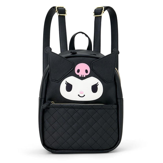 SANRIO | Kuromi Face-Shaped Backpack PU Leather 260 x 220 x 125mm