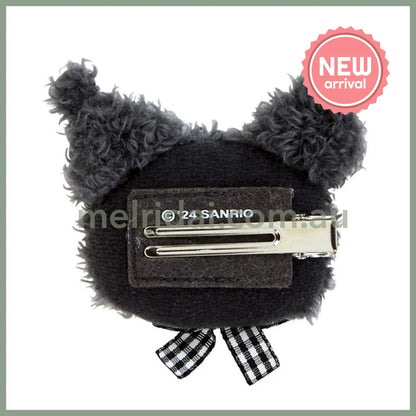 SANRIO | Kuromi Face-shaped Hair Clip Hair Accessory 7.5×2.5×5cm