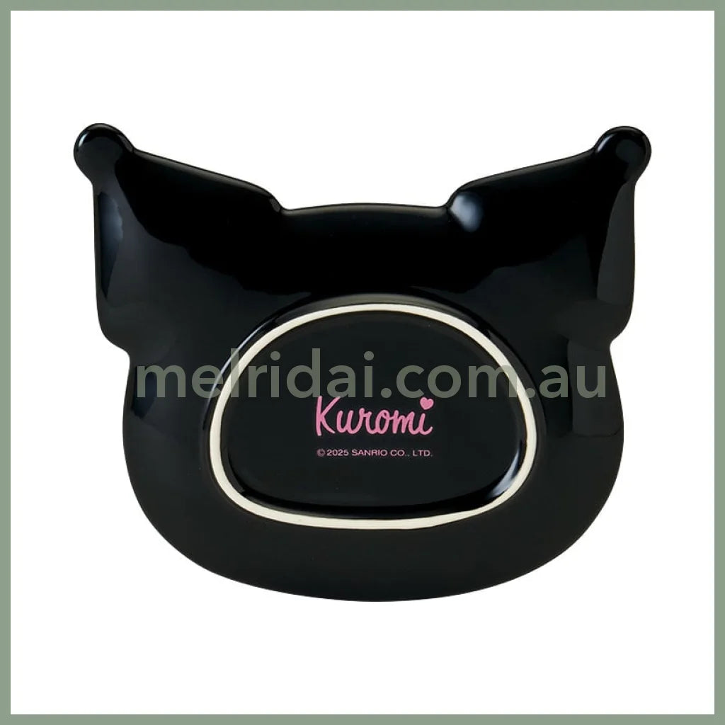SANRIO | Kuromi Face Shaped Plate Microwave Dishwasher And Dryer Safe 150x127x15mm