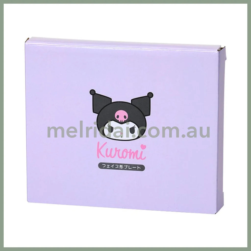 SANRIO | Kuromi Face Shaped Plate Microwave Dishwasher And Dryer Safe 150x127x15mm