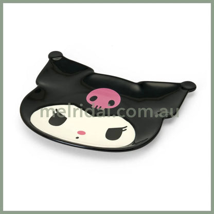 SANRIO | Kuromi Face Shaped Plate Microwave Dishwasher And Dryer Safe 150x127x15mm
